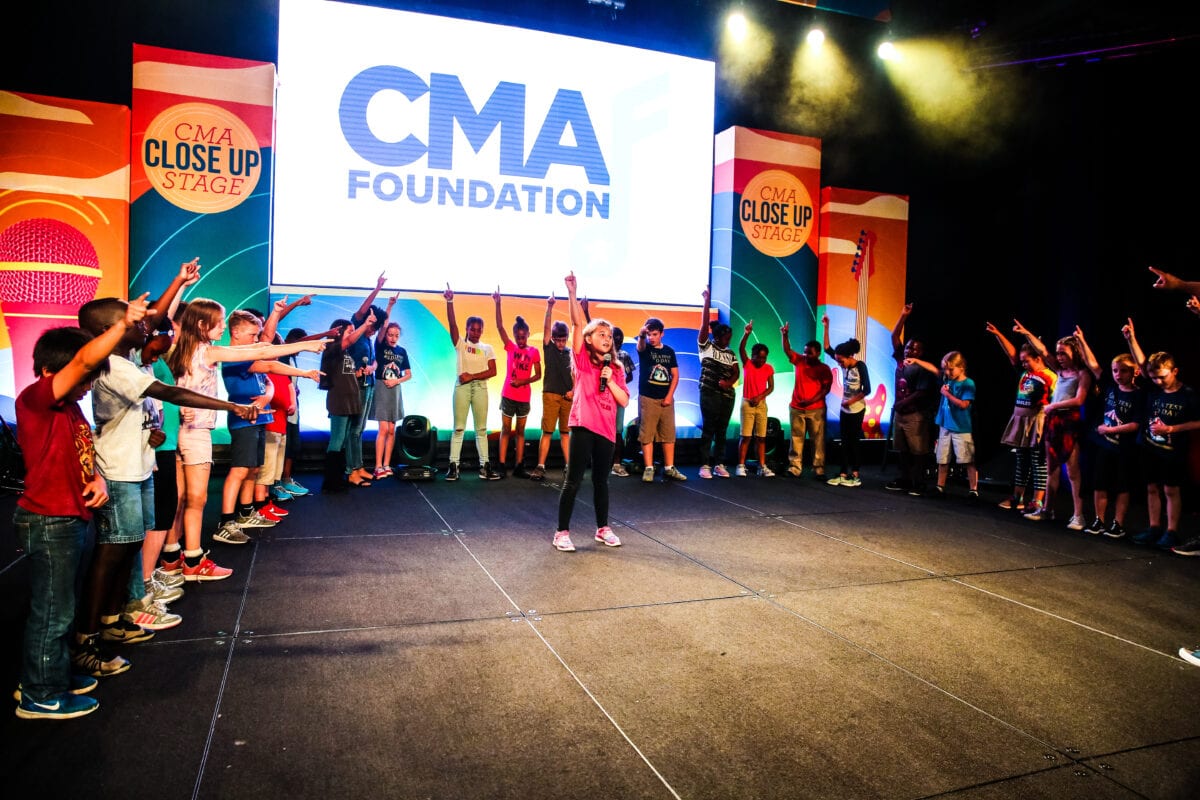 CMA Main Stage with people cheering