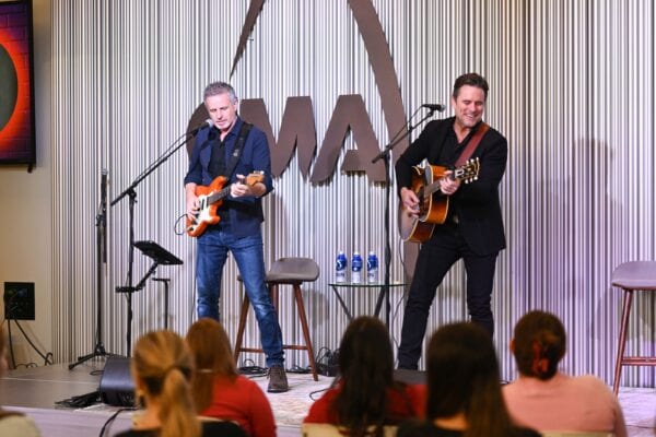 Charles Esten performs acoustic versions of some of his songs for CMA staff, CMA members, CMA EDU students and others during his visit to CMA HQ in Nashville on Wednesday, Feb. 14.Photo Credit: Zach Whitmore/CMA 