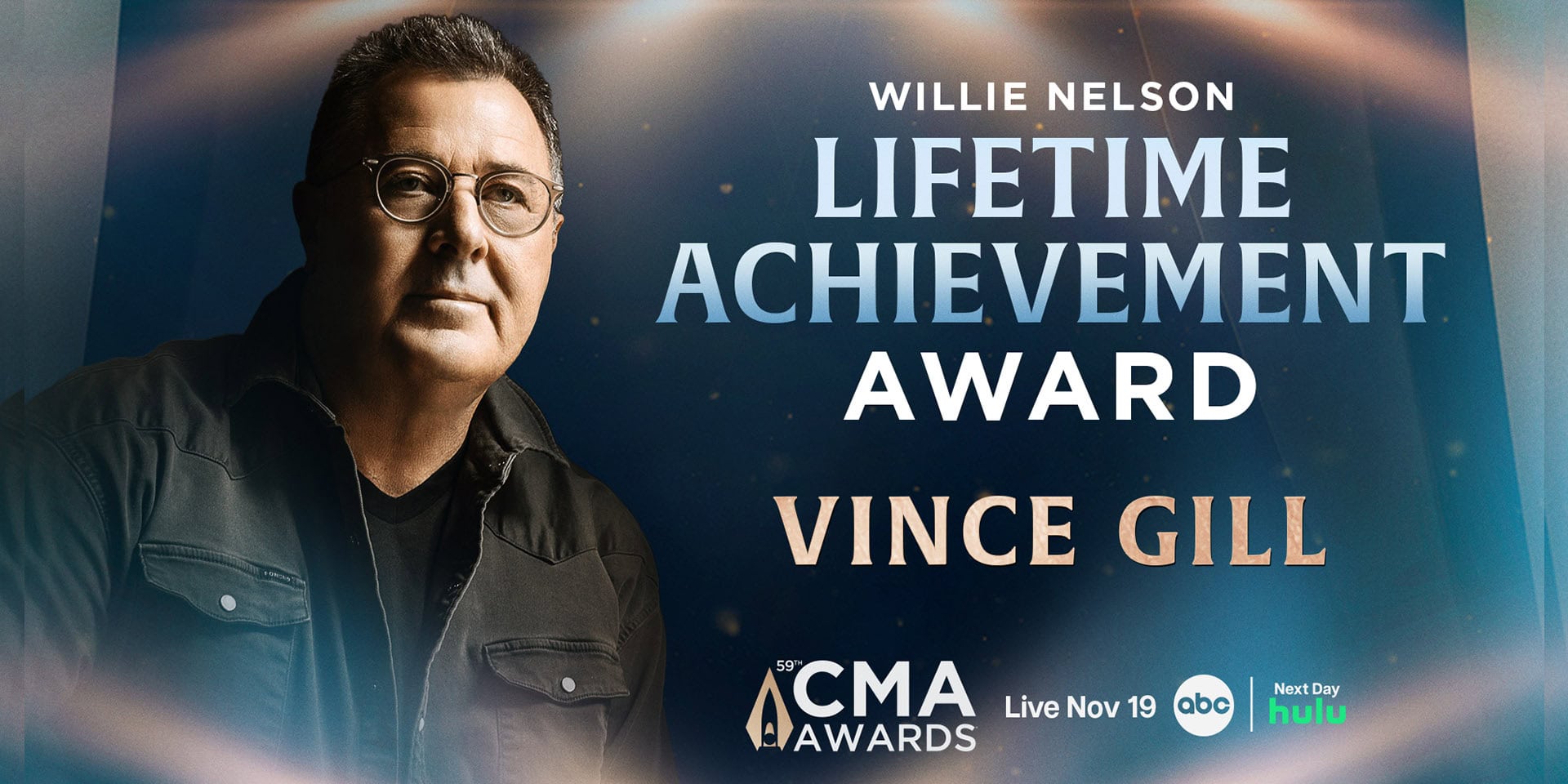 Country Music Legend Vince Gill To Receive The 2025 CMA Willie Nelson