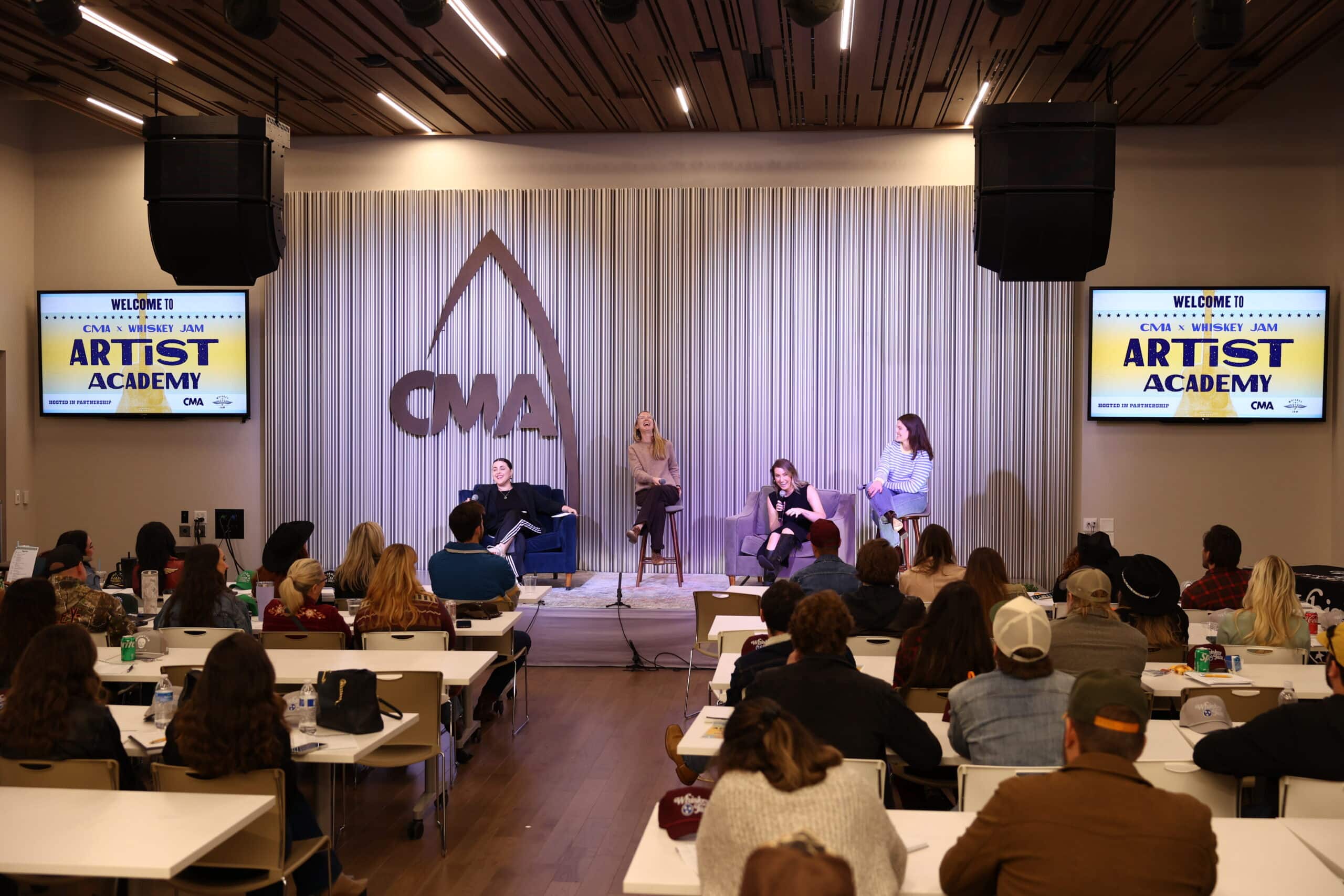 The CMA x Whiskey Jam Artist Academy at CMA HQ in downtown Nashville on October 27, 2025.
